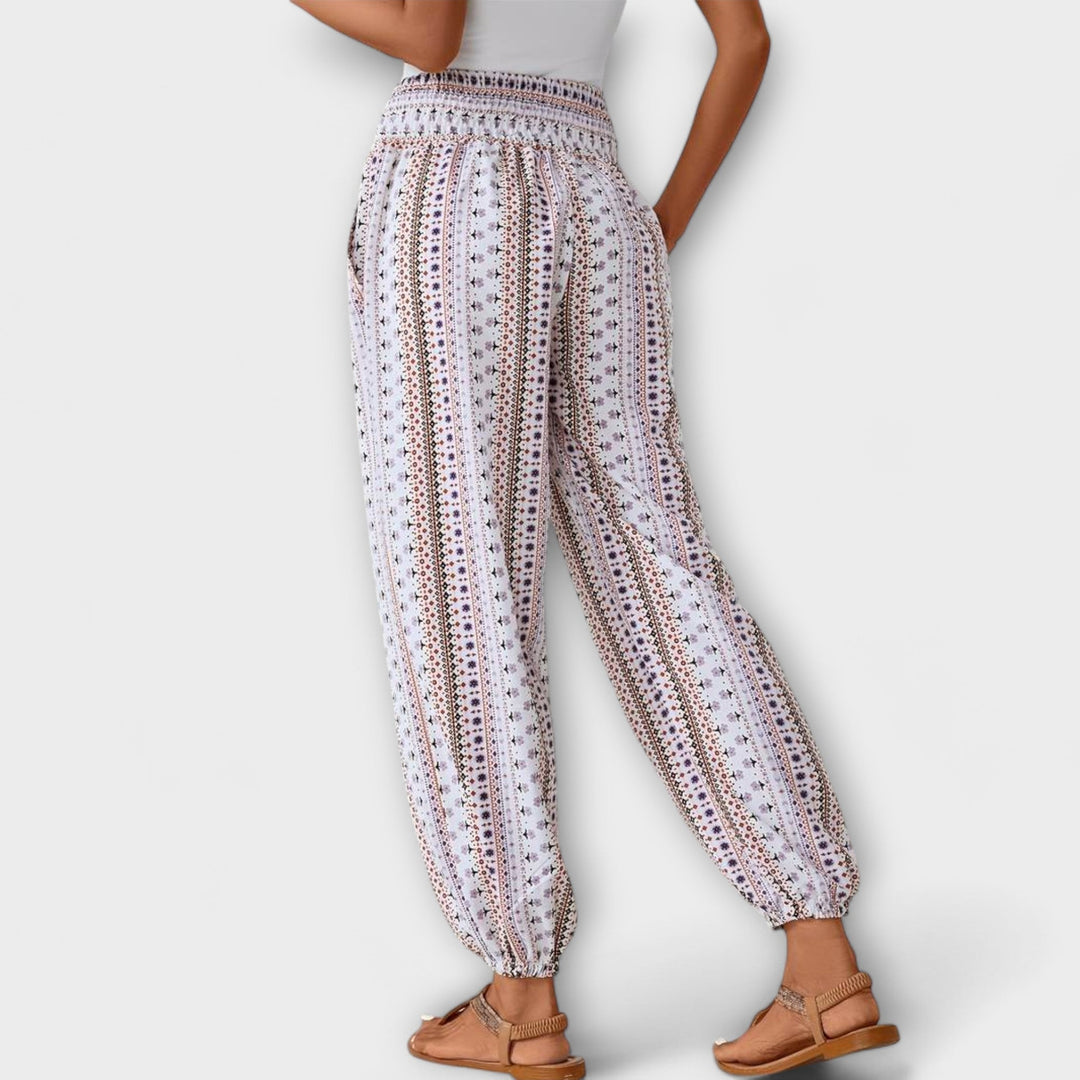 Élise | Pantalons avec Graphique Ethnique