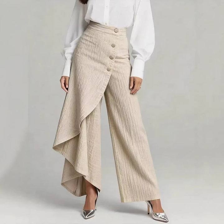 Pantalon Faux Denim Femme