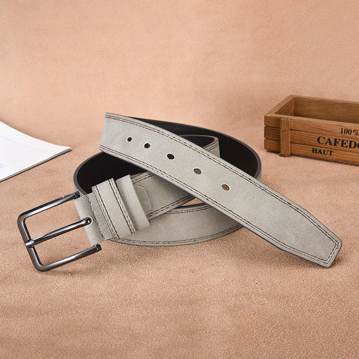 Ceinture en daim pour homme avec boucle ardillon – Style décontracté et professionnel résistant