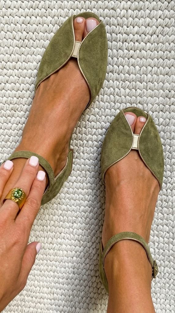 Manon | Sandales Élégantes en Couleur Sauge