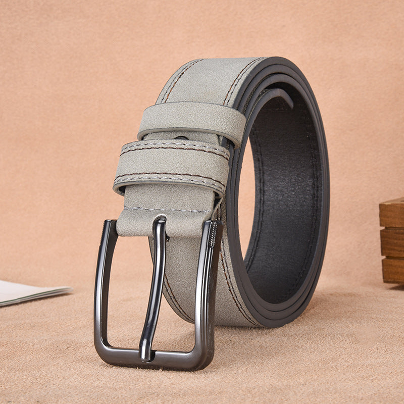 Ceinture en daim pour homme avec boucle ardillon – Style décontracté et professionnel résistant