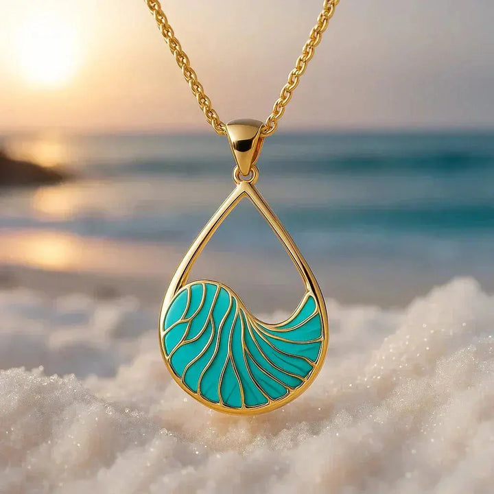Collier Ondulé Turquoise