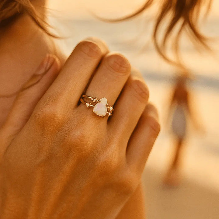 Bague en Argent avec Pierre de Lune