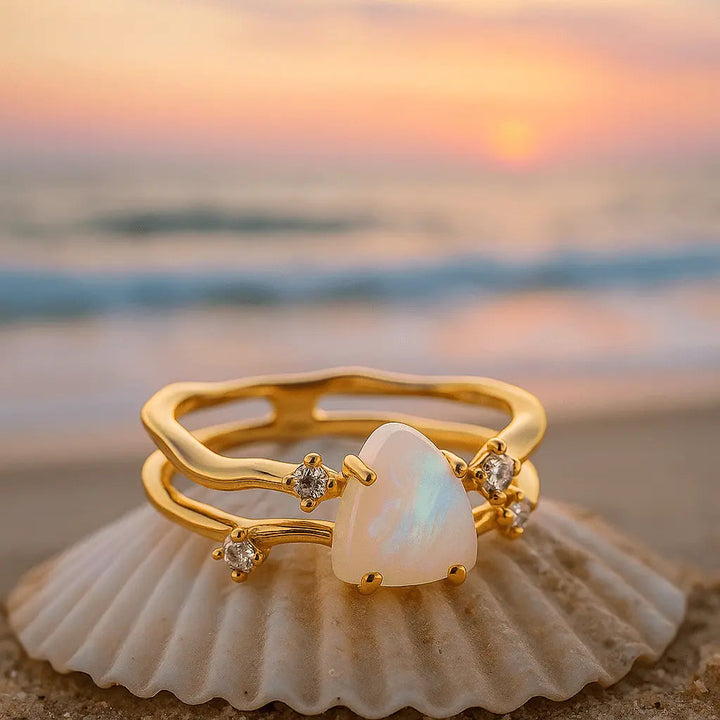 Bague en Argent avec Pierre de Lune