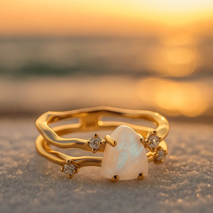 Bague en Argent avec Pierre de Lune