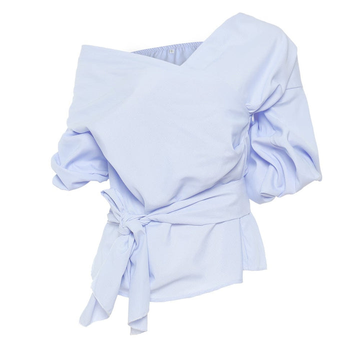 Blouse en Coton Portefeuille Élégante Femmes – Féminine, Flatteur, Polyvalente