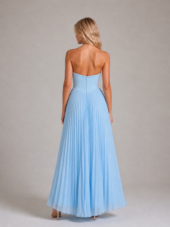 Éloise Robe Bustier Plissée
