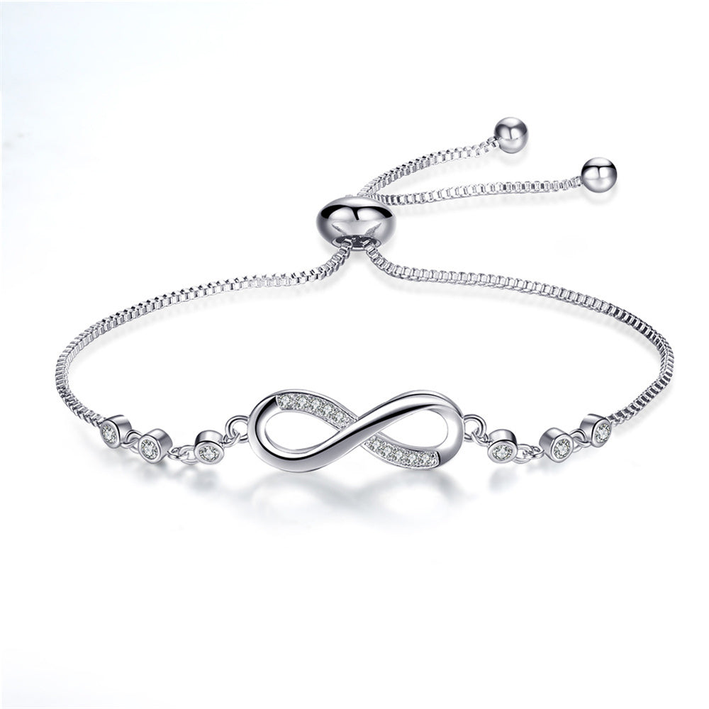 Bracelet ajustable chic en or rose en forme d&