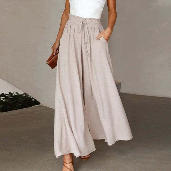 Pantalon Palazzo Taille Haute
