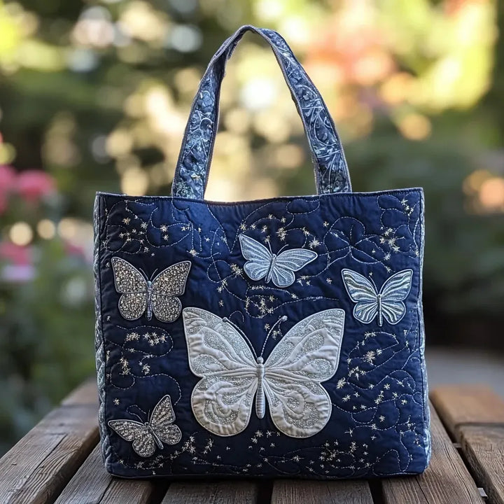 Sac fait main - Papillon argenté