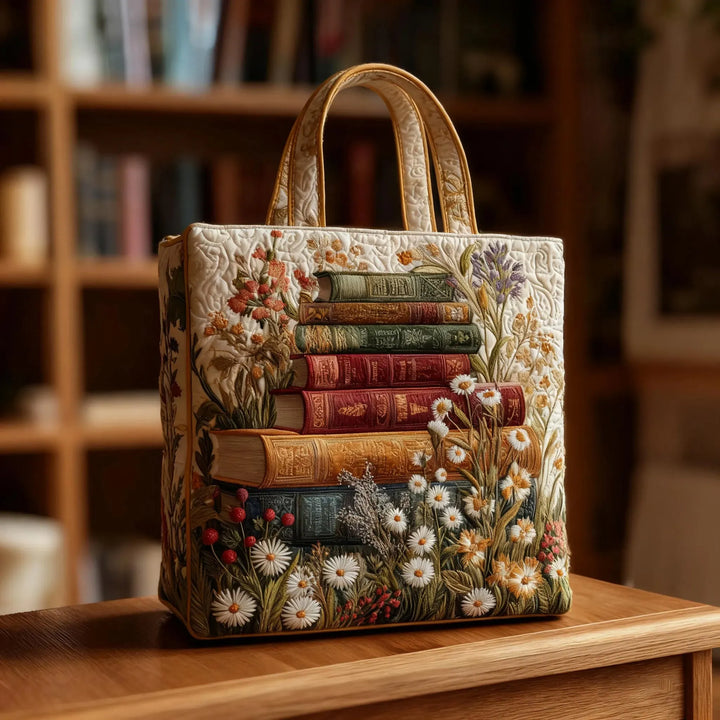 Sac en Cuir Matelassé - Motif Floral