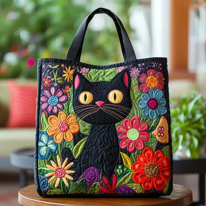 Sac rembourré - Chat noir enchanté