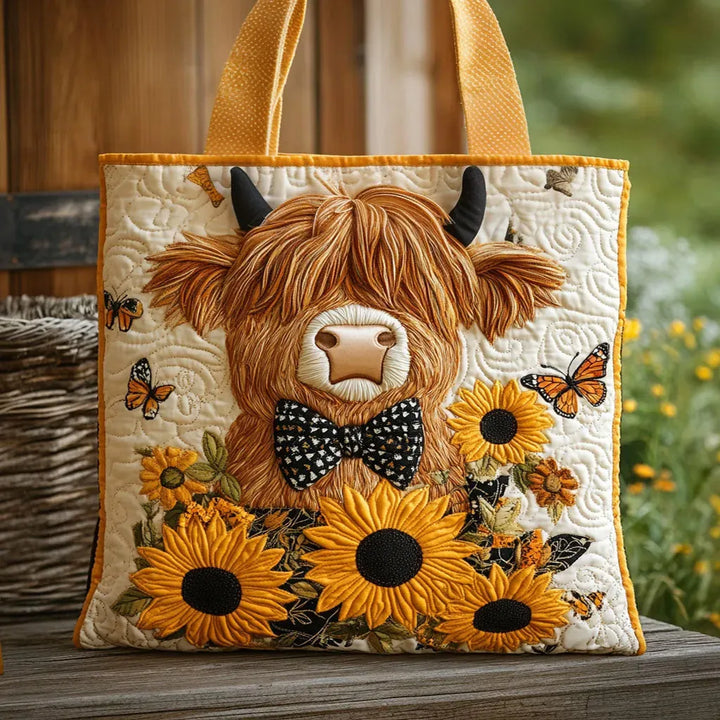 Sac rembourré - Highlandrind avec tournesols