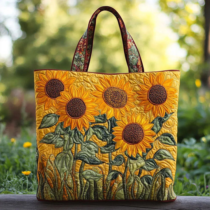 Sac à dos matelassé - Tournesols