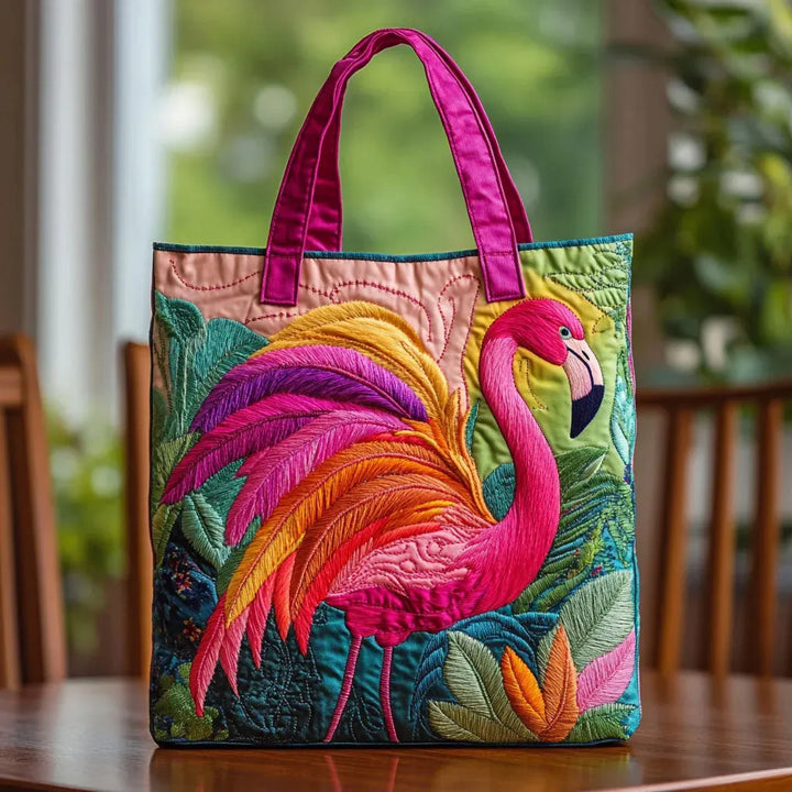 Sac rembourré - Flamant rose arc-en-ciel
