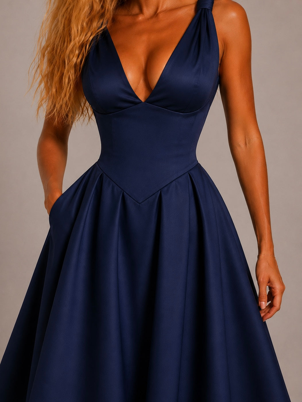 Gabrielle Robe Longue Évasée