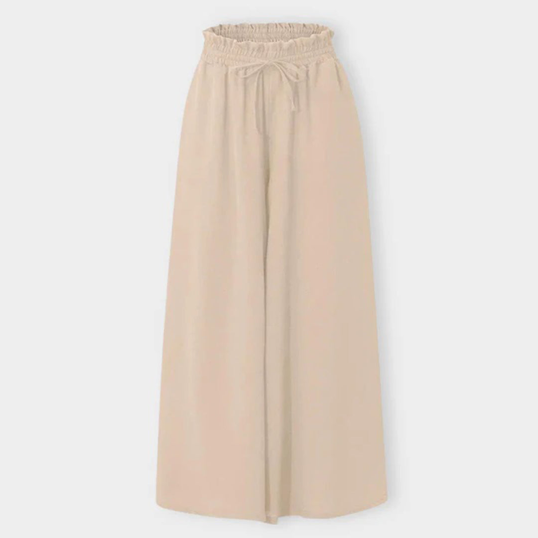 Pantalon Palazzo Taille Haute
