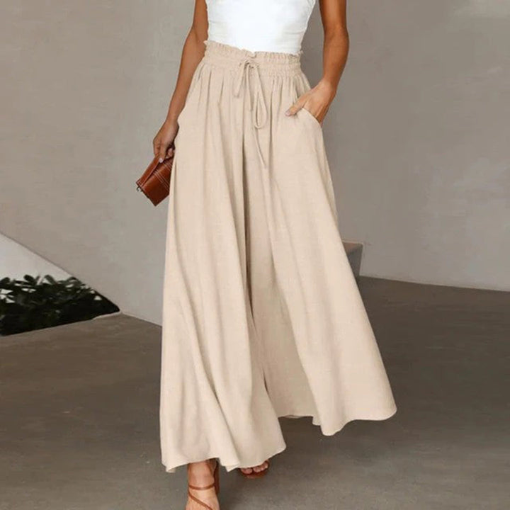 Pantalon Palazzo Taille Haute