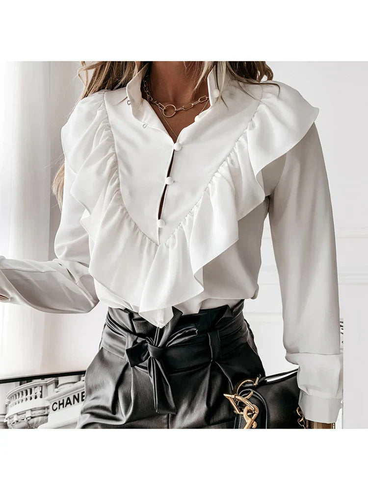 Blouse Femme Élégante Yori Fashion – Style Léger en Mélange Polyester