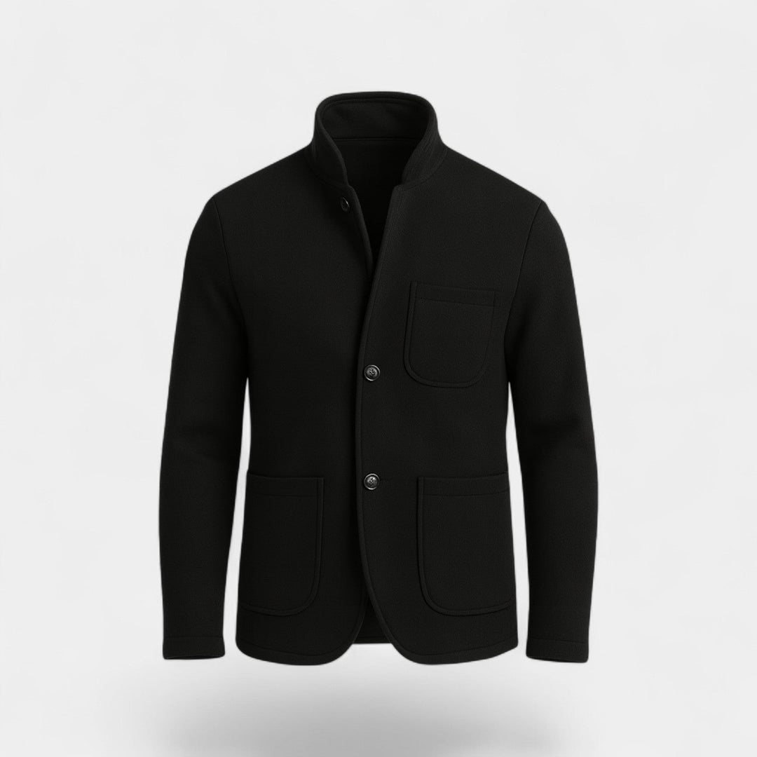 Veste de costume slim homme col montant – élégance moderne