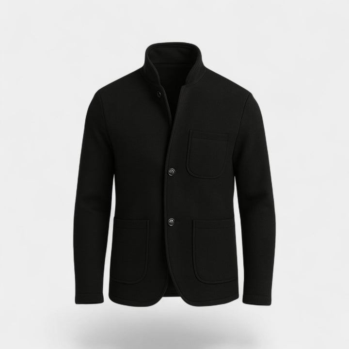 Veste de costume slim homme col montant – élégance moderne