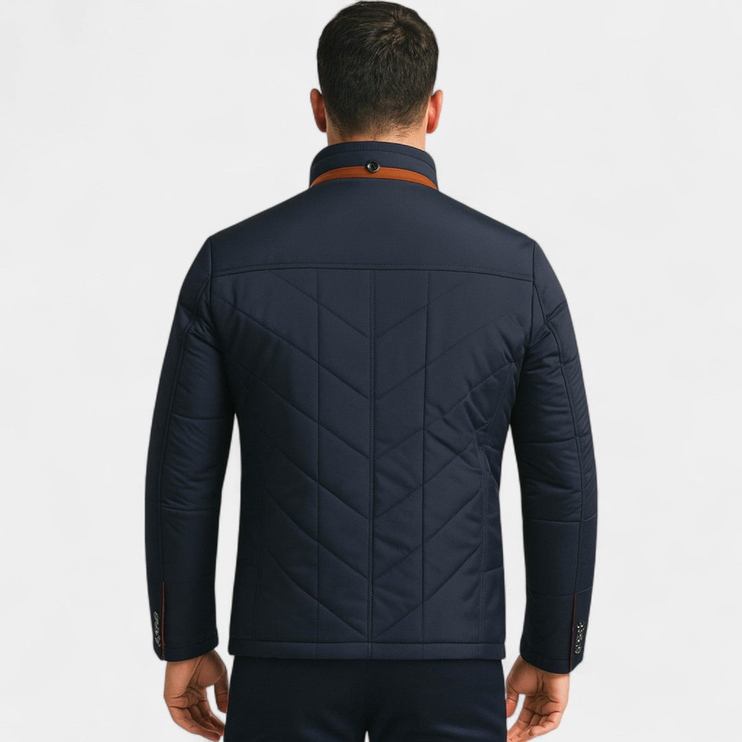 Manteau matelassé homme coton – Col montant minimaliste