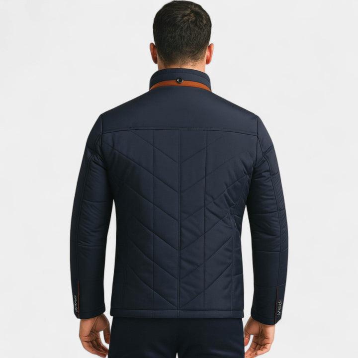 Manteau matelassé homme coton – Col montant minimaliste