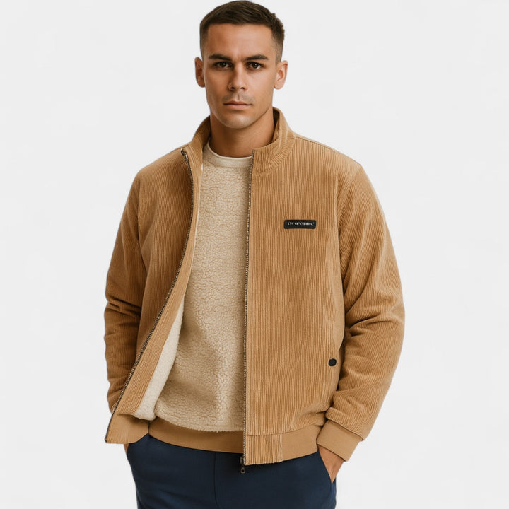 Veste homme velours côtelé coupe décontractée - style intemporel raffiné