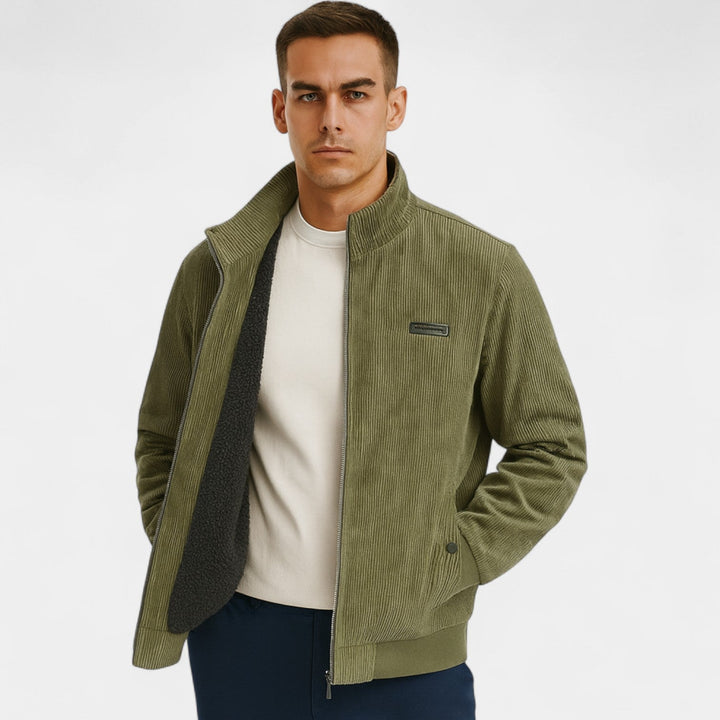 Veste homme velours côtelé coupe décontractée - style intemporel raffiné