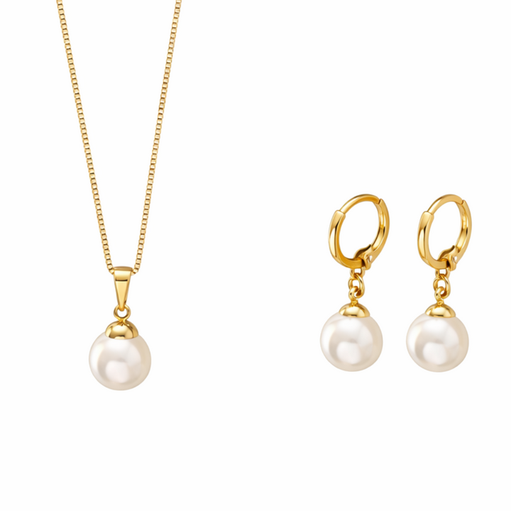 Parure Perle Dorée Classique