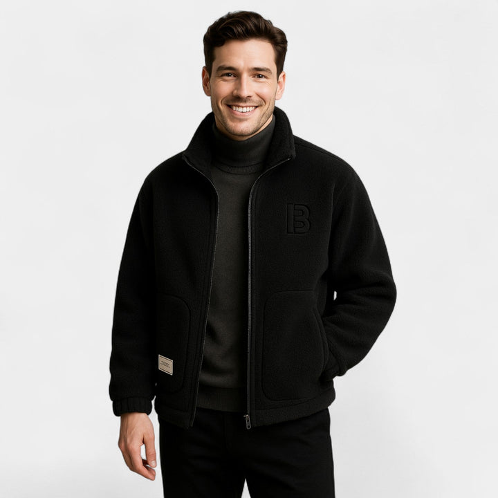 Veste homme varsity en cachemire pur – raffinée, chaude, silhouette intemporelle
