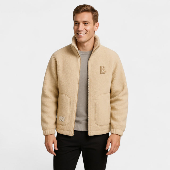Veste homme varsity en cachemire pur – raffinée, chaude, silhouette intemporelle