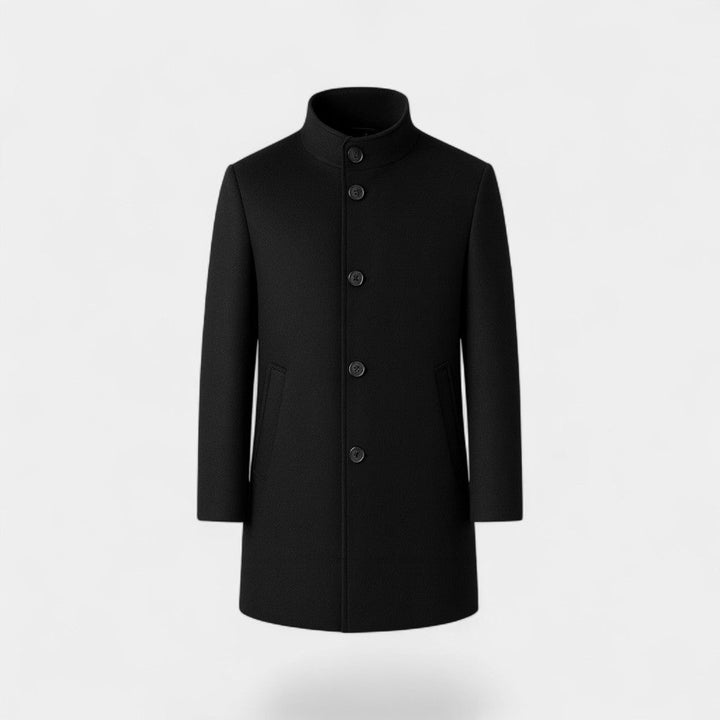Manteau homme épaissi en laine mérinos