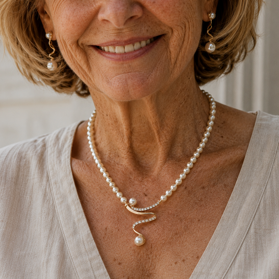 Ensemble collier et boucles d&