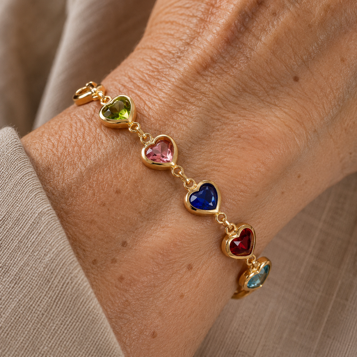 Bracelet unique en forme de cœur