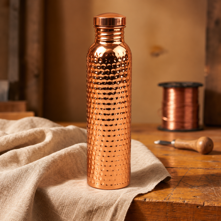 Bouteille en Cuivre Pur — Lumière