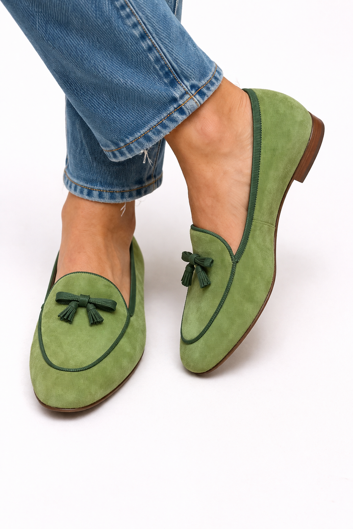 Geneviève | Chaussure Plate Élégante avec Nœud
