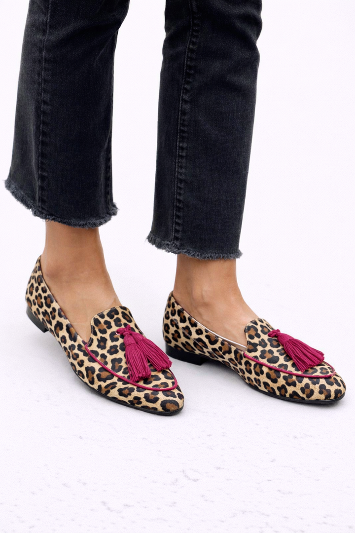 Rihanna | Mocassins à motif léopard