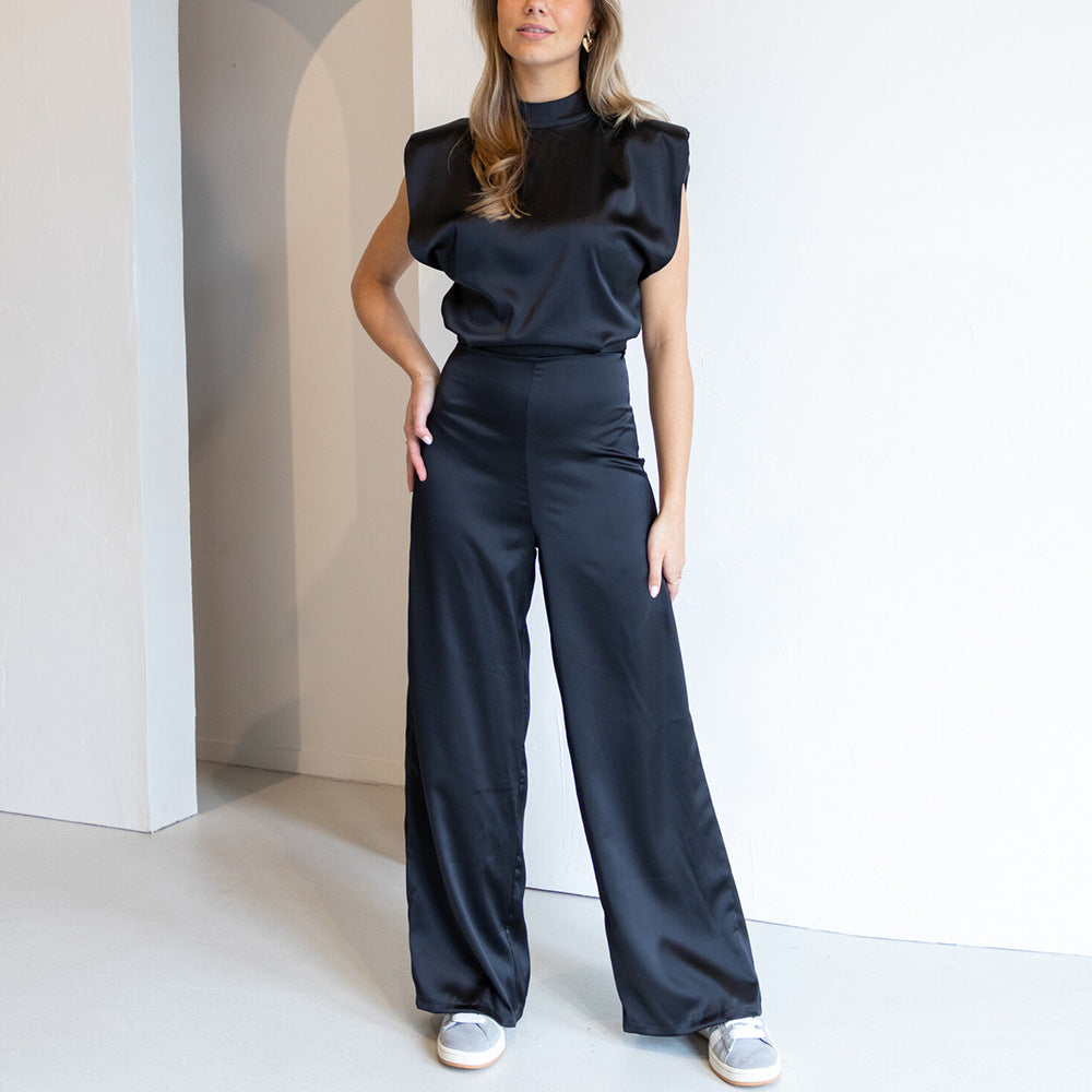 Combinaison Femme | Dos Ouvert et Jambes Larges Chic