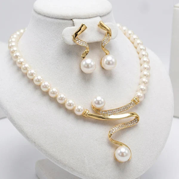 Ensemble collier et boucles d&