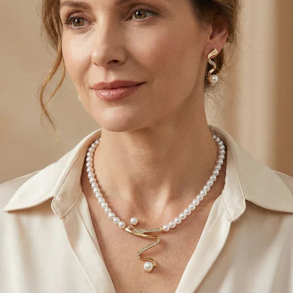 Ensemble collier et boucles d&