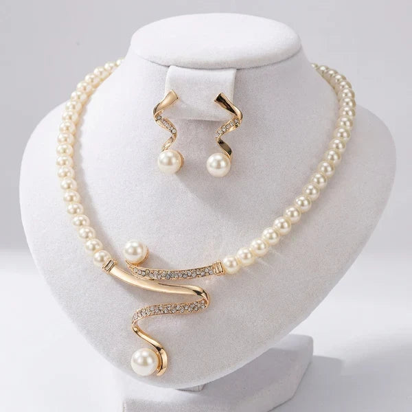 Ensemble collier et boucles d&