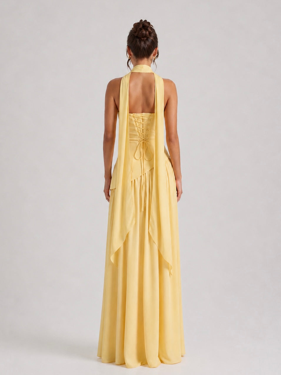 Solène Robe Fendue Drapée