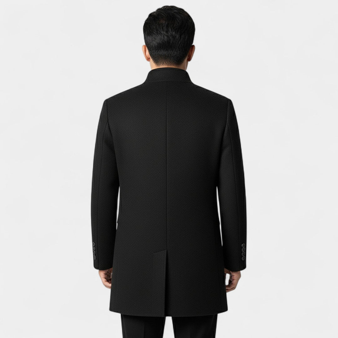 Manteau trench homme laine doublure amovible – élégance hivernale taillée