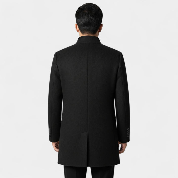 Manteau trench homme laine doublure amovible – élégance hivernale taillée