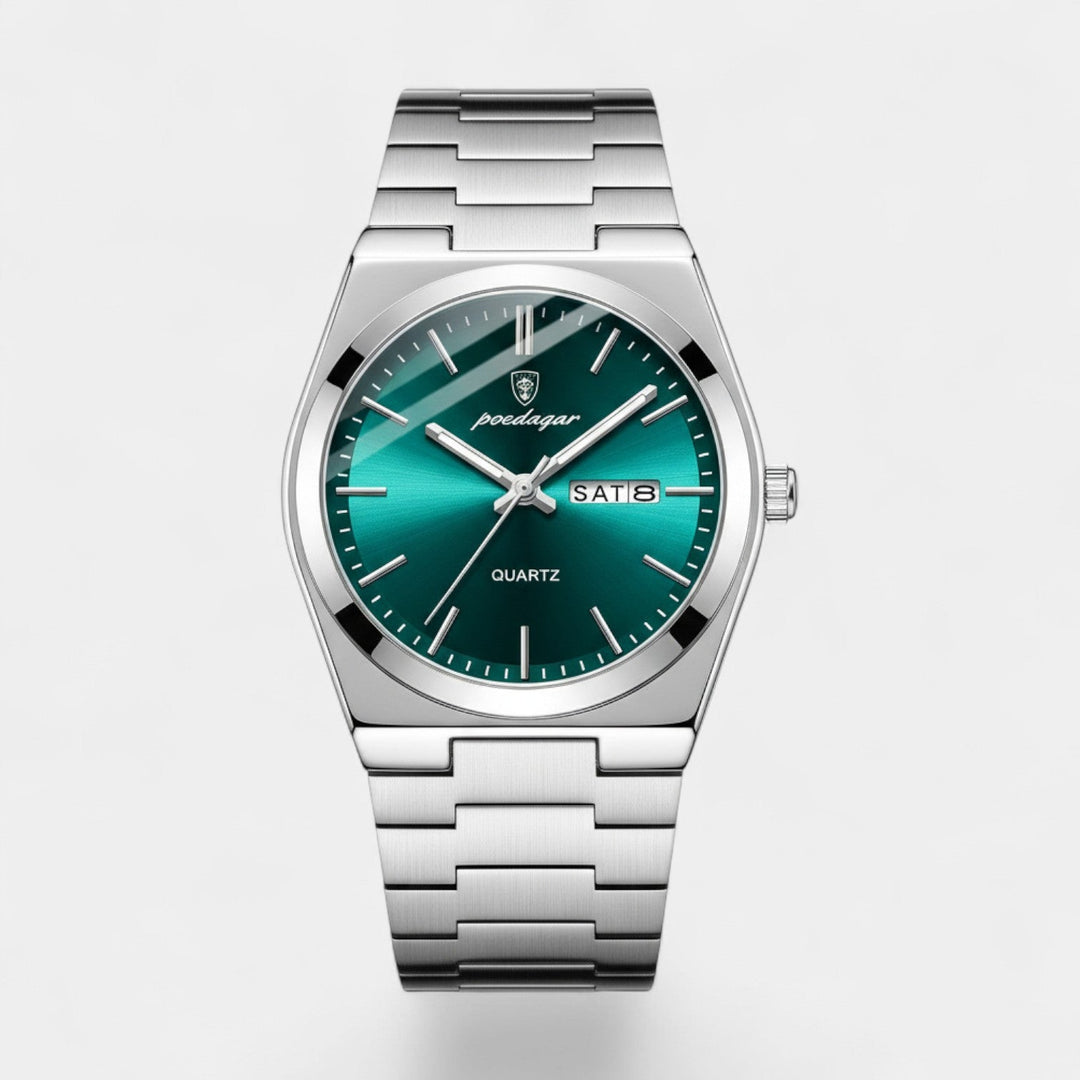 Montre pour Homme Ultra Fine en Acier Inoxydable – Lumineuse et Étanche 41 mm