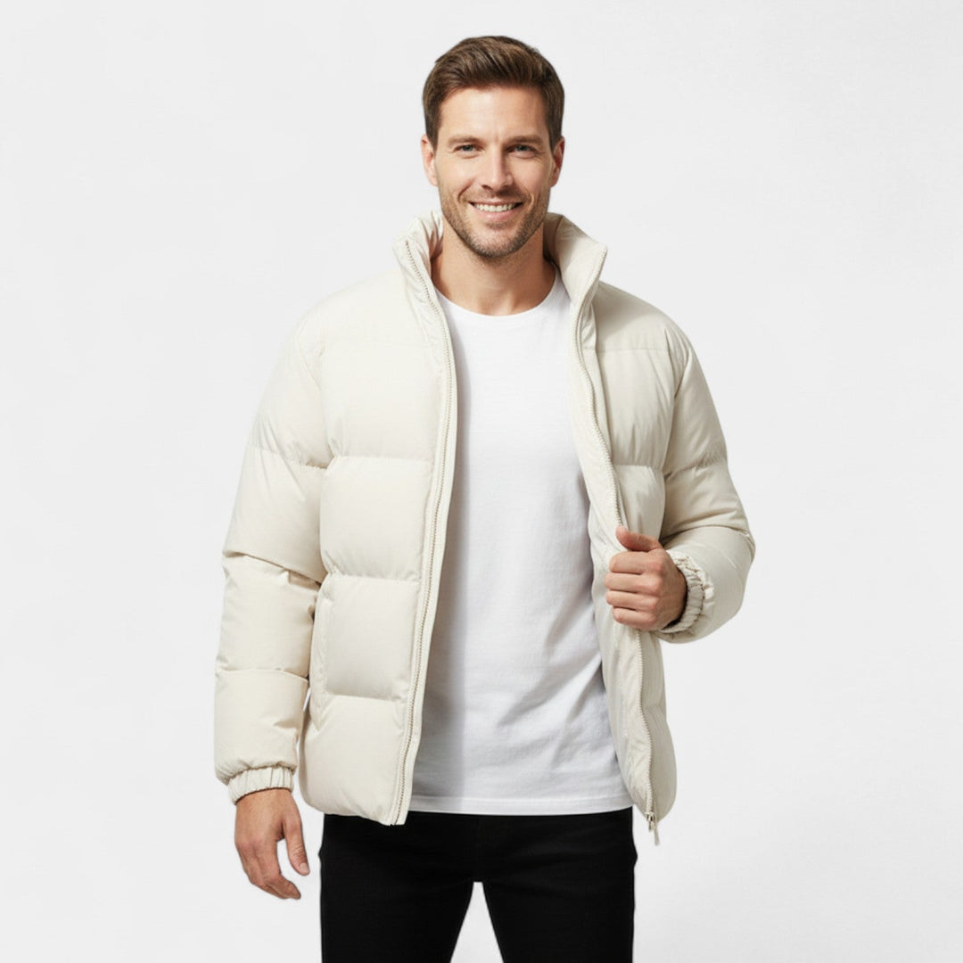 Doudoune homme coton matelassée coupe ample – chaude, raffinée, silhouette moderne