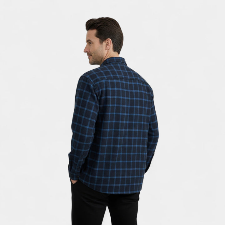 Chemise Casual Homme en Matière Technique – Coupe Ample à Revers
