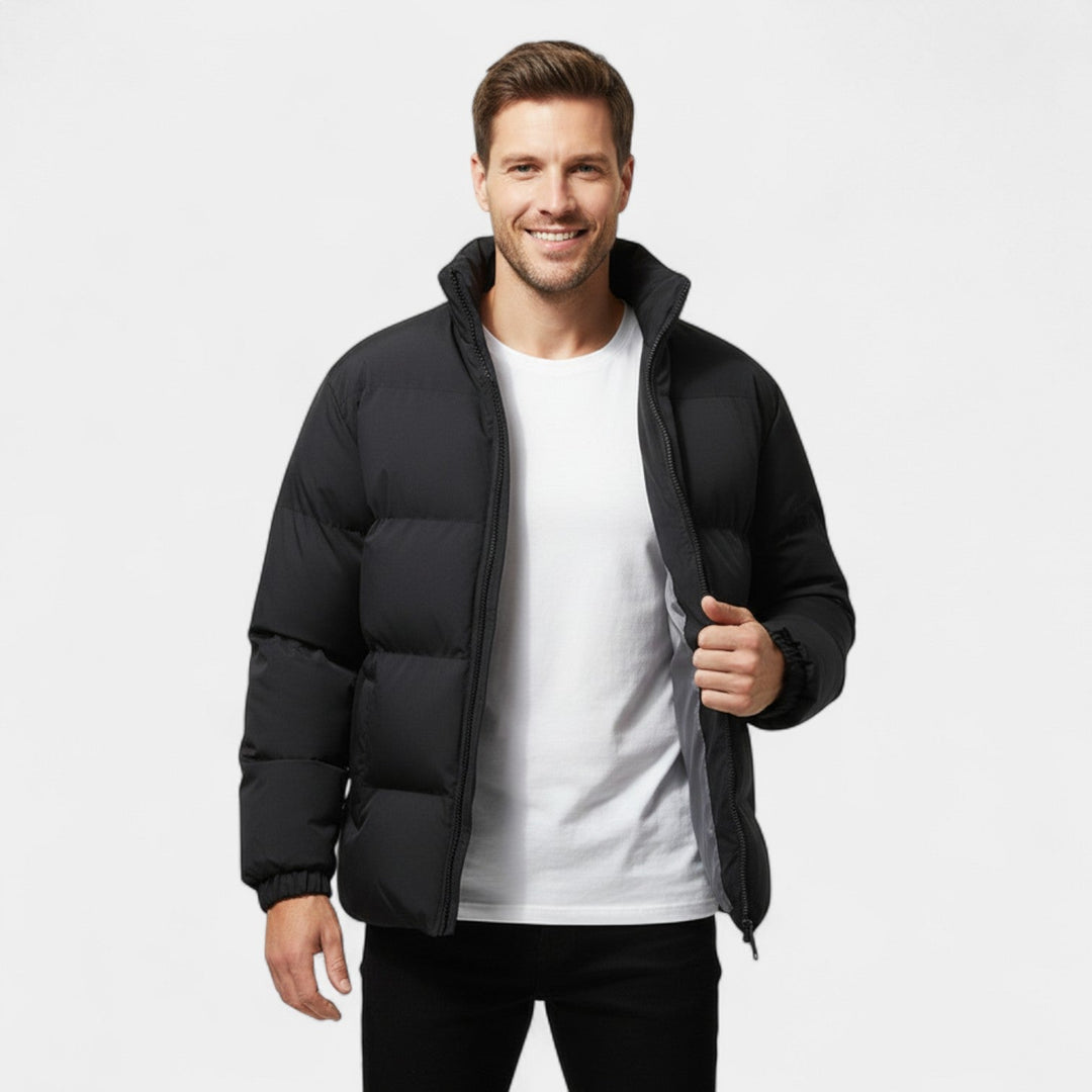Doudoune homme coton matelassée coupe ample – chaude, raffinée, silhouette moderne