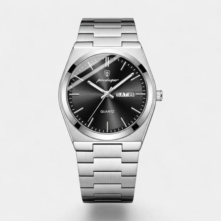 Montre pour Homme Ultra Fine en Acier Inoxydable – Lumineuse et Étanche 41 mm